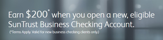 SunTrust Bank $200 Business Checking Bonus