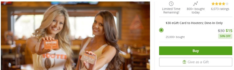 Groupon Hooters Promotion:
