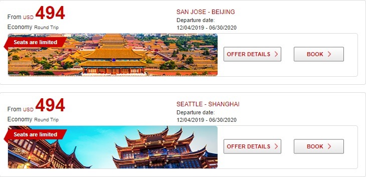 Round-Trip Flights To China Starting At $494