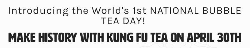 Kung Fu Tea Promotion