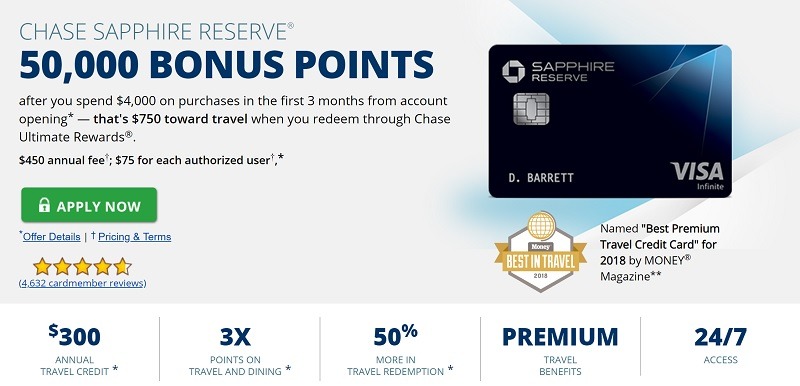 Chase Sapphire Reserve Card 