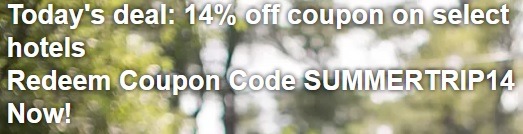 Expedia 14% coupon