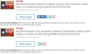 Heb 50th anniversary coupon
