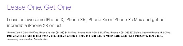Sprint Lease One Get One