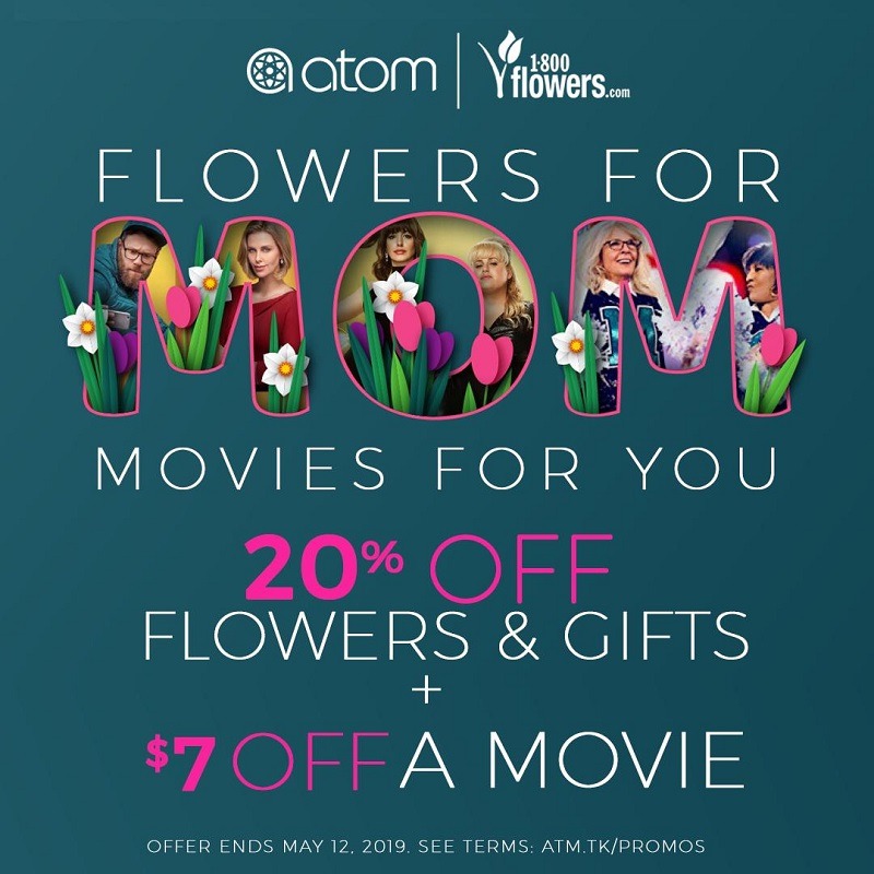 Atom Tickets 1-800 Flowers Promotion