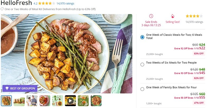 hello fresh groupon promotion