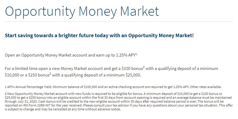 Sun Community Federal Credit Union bonuses