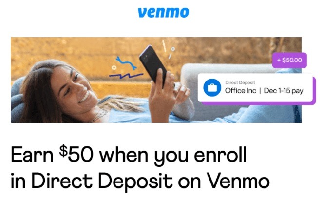 Earn $50 Bonus After Receiving Two Direct Deposits