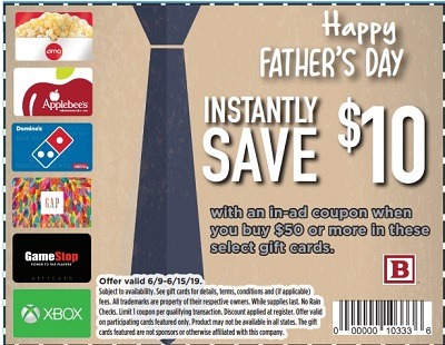 Bartell Drugs Promotions: Save $10 Off Select $50 Gift Card Purchase (AMC, Gamestop, Domino's, & More!)