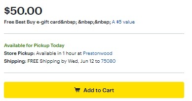 Best Buy Promotions: Free $5 Best Buy Gift Card w/ $50 Bass Pro Shops GC Purchase