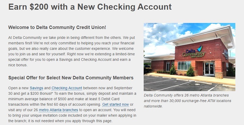 Delta Community Credit Union Promotion