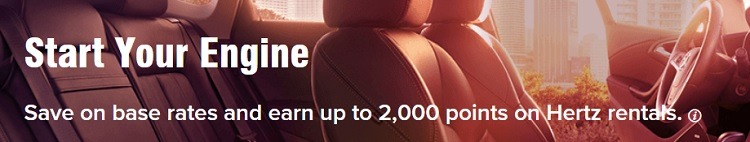 Earn Up To 2,000 Points With Hertz Rentalss