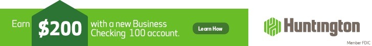Huntington Business Checking 100 bonus
