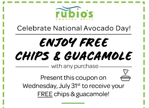 Rubio's Free Chips & Guac