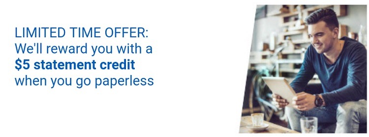 Chase Paperless Statements Promotion