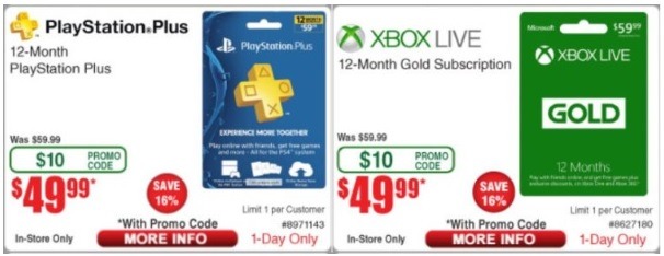 Fry's PS X Box GC Promotion