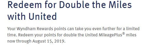 Wyndham Points to Miles Promotion