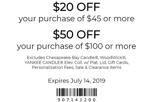 Get Up to $50 Off Purchase at Yankee Candle
