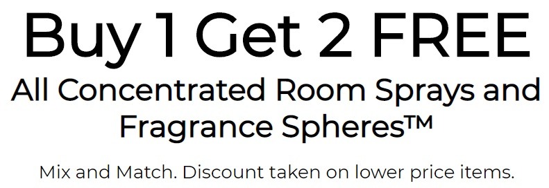 Yankee Candle Promotion July 2019: Buy 1, Get 2 Free All Concentrated Room Sprays & Fragrance Spheres
