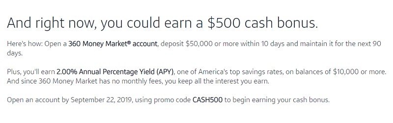 Capital One 360 Promotions September 2019 100 200 500 - 