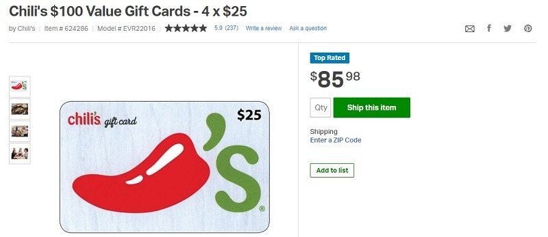 Chilis promotion
