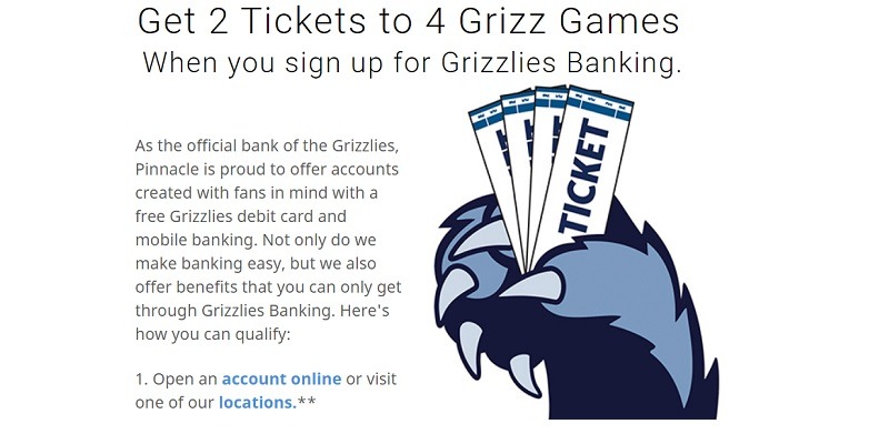Pinnacle Financial Partners 200 Checking Bonus Tn