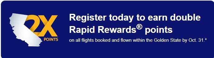 Southwest Double Rapid Rewards Promotion