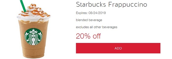 Starbucks Frappacuino offer w Target