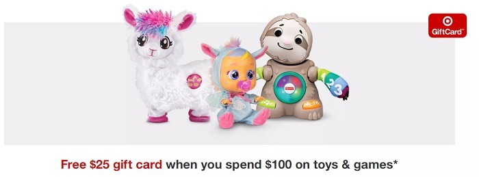 Target Toys and Gift Card Promo