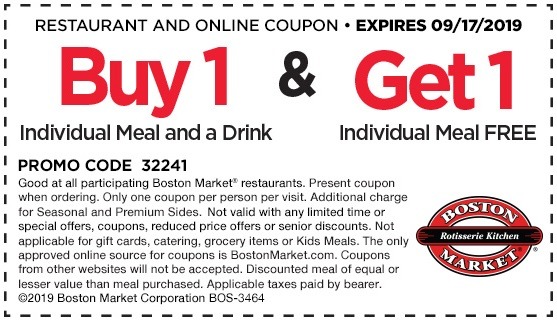 Boston Market Promotion