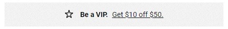 Champs VIP 10 Off 50 Promotion