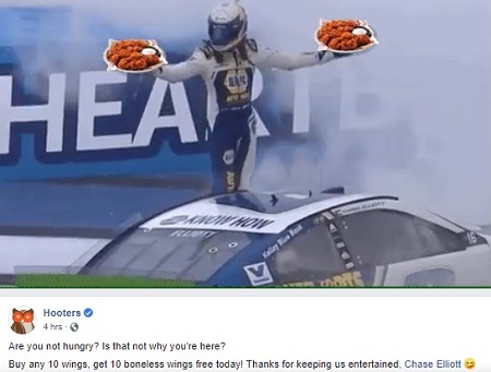 Hooters Free Boneless Wings Promotions