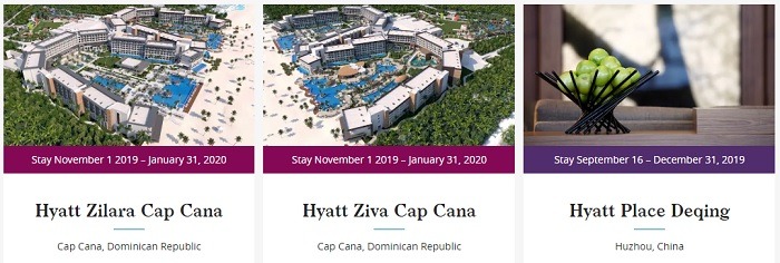 Hyatt 500 Points Promotion