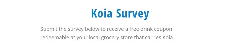 Koia promotion