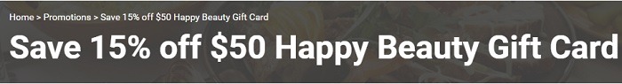 Kroger Happy Beauty GC Promotion
