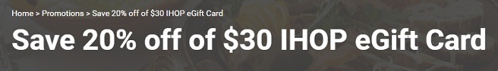Kroger IHOP Gift Card Promotion