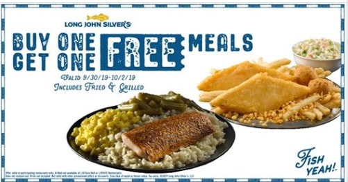 Long John Silver BOGO Fish Meal Promotion