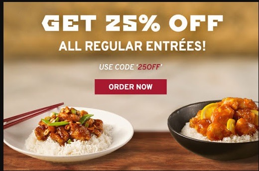 Pei Wei 25off Promotion