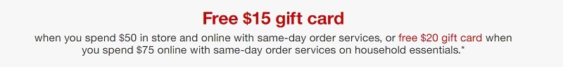 Target promotions
