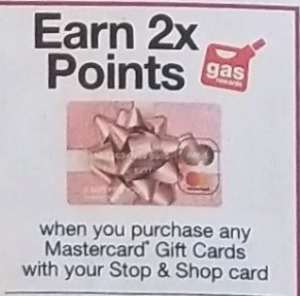 Earn 2X Fuel Points on Mastercard Gift Cards