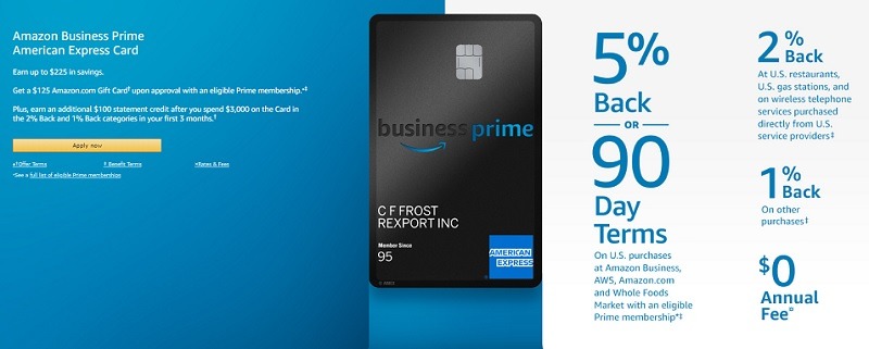 amazon business prime american express credit card