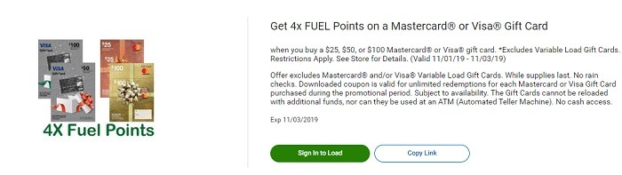 Kroger Mastercard 4X Points Promotion