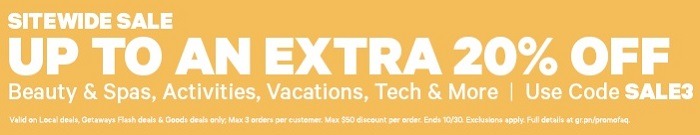 Extra 20% Off Sitewide Sale