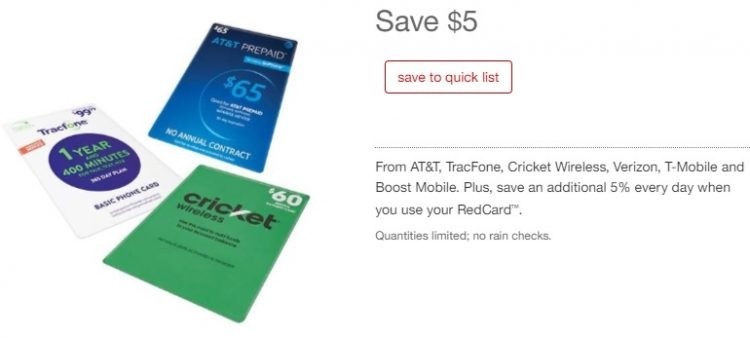 Target promotions