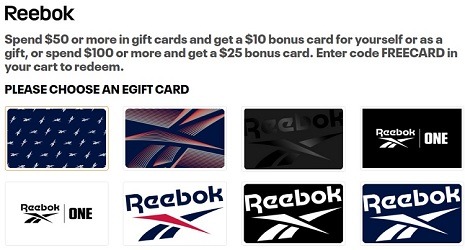 reebok gift card