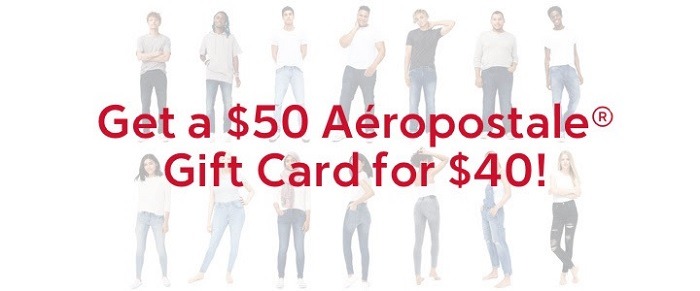 $50 Aeropostale Gift Card for $40