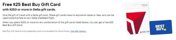 Best Buy Delta GC Promotion