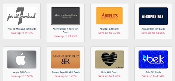 Gift Card Spread Sitewide Promotion