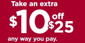 Kohl's 10 off 25 Promotion