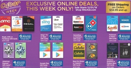 Rite Aid $8 BonusCash Promotion